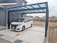 カーポート 目隠しフェンス 立水栓