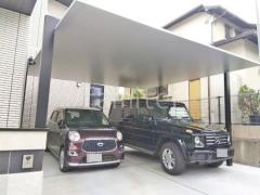 カーポート2台(ワイド) ツイン LIXIL カーポートSC フラット屋根 吊り下げ屋根